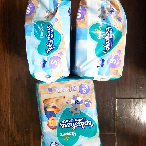 Pampers Splashers Swim Diapers Pants Baby Toddler Small lot New - Picture 2 of 4